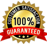 100% Customer Satisfaction Guaranteed Badge