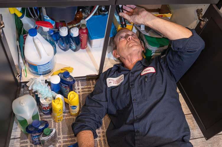 Garbage disposal leaking from bottom Henderson